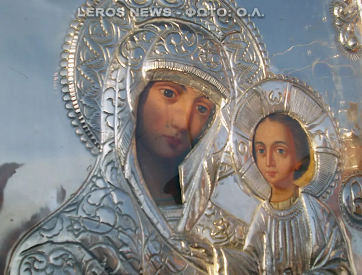 Δείτε το δάκρυ στην εικόνα της Παναγίας στον Ξηρόκαμπο Λέρου!
