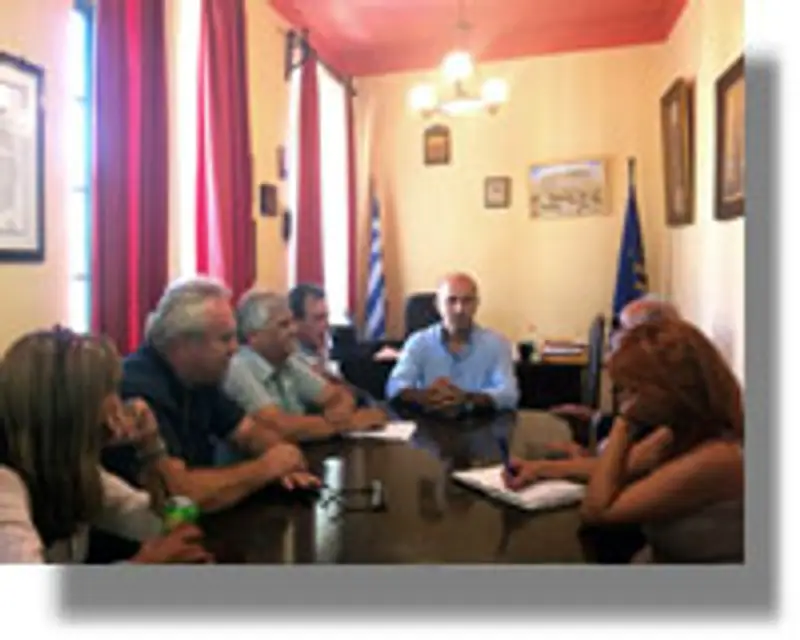 Συνάντηση Δημάρχου Λέρου με τους βουλευτές του ΣΥΡΙΖΑ Π. Κουρουμπλή και Δ. Γάκη