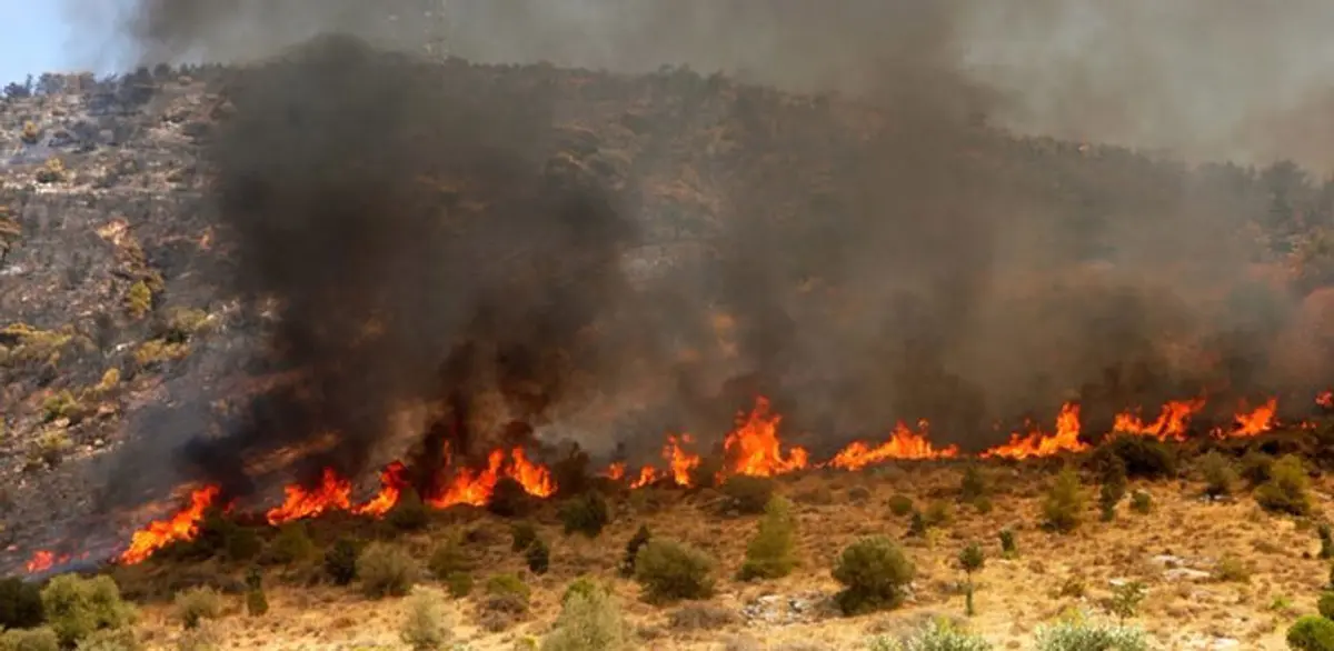 Λέρος: Υποψίες εμπρησμού για την πυρκαγιά στην περιοχή της Αγ. Ειρήνης