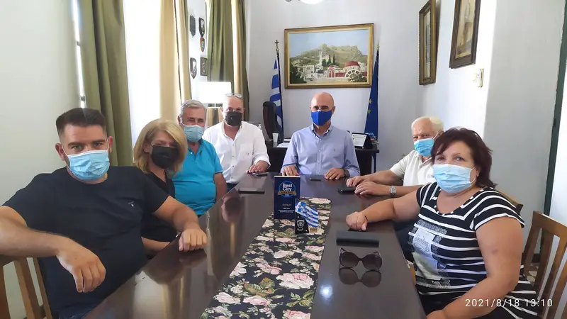 ΣΥΝΑΝΤΗΣΗ ΔΗΜΑΡΧΟΥ ΛΕΡΟΥ ΜΕ ΤΟ Δ.Σ. ΤΗΣ ΠΑΝΕΛΛΗΝΙΑΣ ΕΝΩΣΗΣ ΛΕΡΙΩΝ
