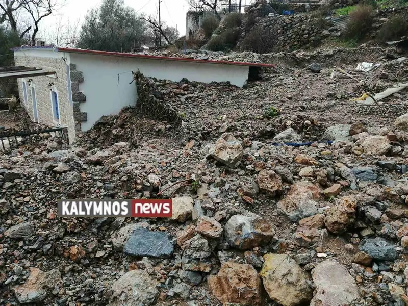 Κάλυμνος: Κηρύχθηκε σε κατάσταση έκτακτης Ανάγκης Πολιτικής Προστασίας – Μεγάλες ζημιές από την κακοκαιρία