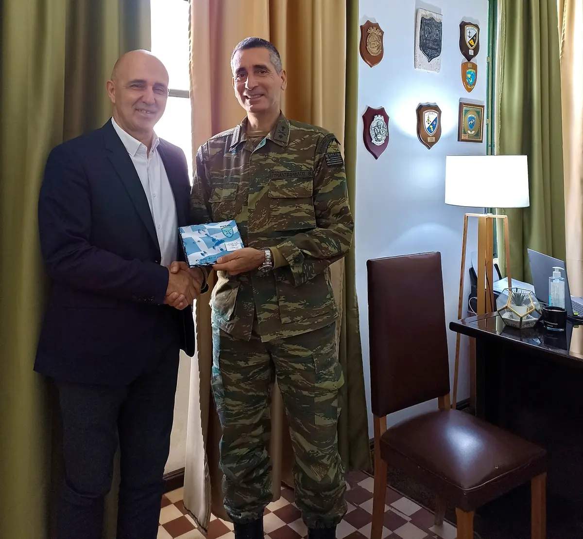 ΛΕΡΟΣ: ΑΠΟΧΑΙΡΕΤΙΣΤΗΡΙΑ ΕΠΙΣΚΕΨΗ ΤΑΞΙΑΡΧΟΥ 80 ΑΔΤΕ