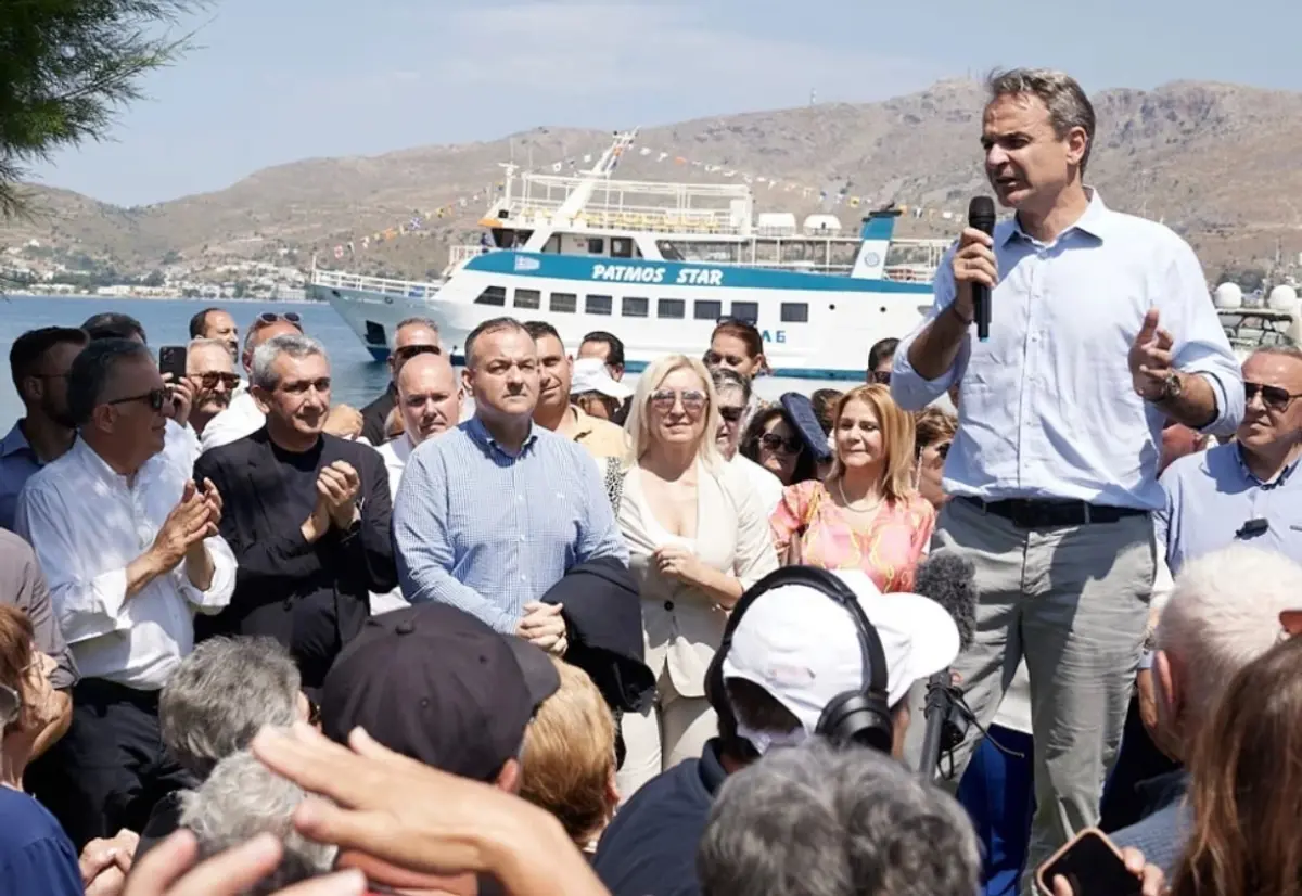 Μήνυμα φιλίας Μητσοτάκη στην Τουρκία από Λέρο: Δεν είμαστε καταδικασμένοι να είμαστε εχθροί