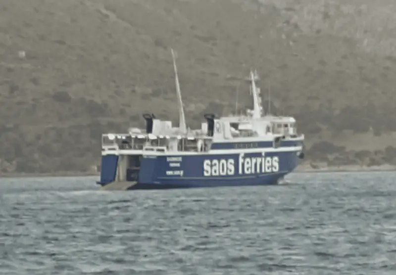 Νέα περιπέτεια του «ΣΑΟΝΗΣΟΣ». Αυτή τη φορά προσέκρουσε στο λιμάνι της Πάτμου!