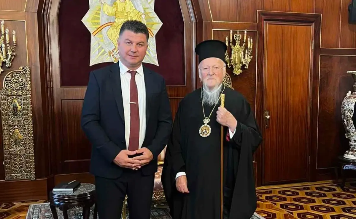 Συνάντηση Δημάρχου Πάτμου Νικήτα Τσαμπαλάκη με τον Πατριάρχη στο Φανάρι