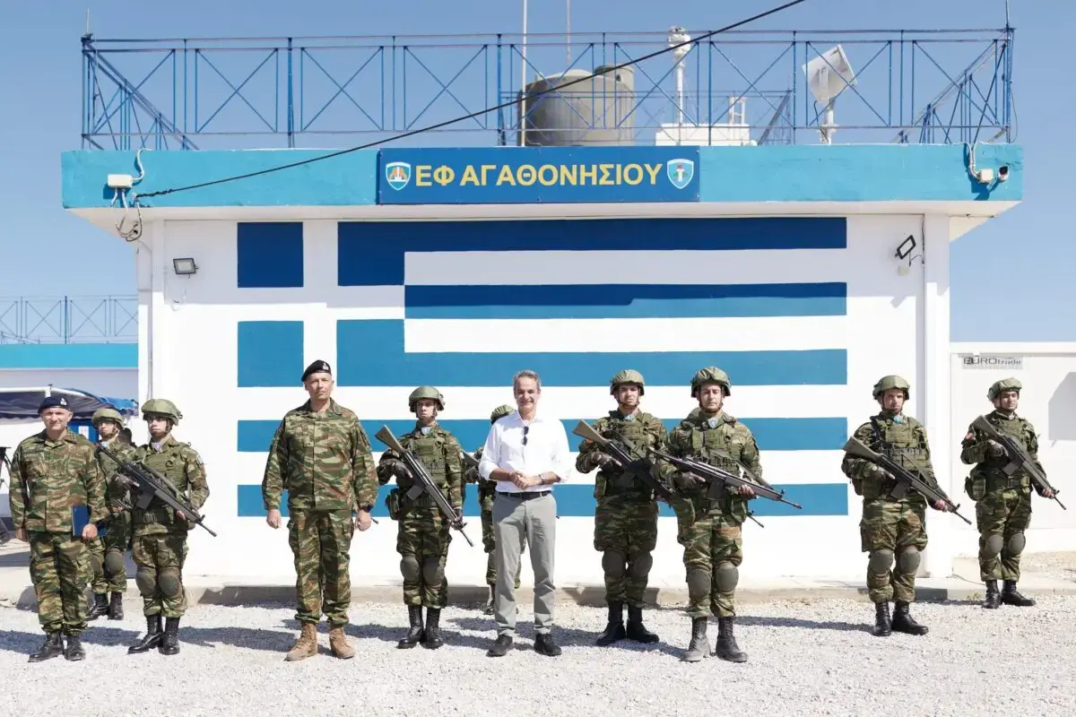 Μήνυμα Μητσοτάκη από Αγαθονήσι: Θα εμποδίσουμε τους άθλιους διακινητές να εκμεταλλεύονται απελπισμένους