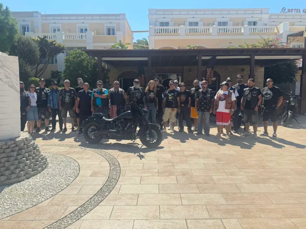Λέρος: Ξεχωριστές εικόνες από την άφιξη της Harley Davidson Club Hellas