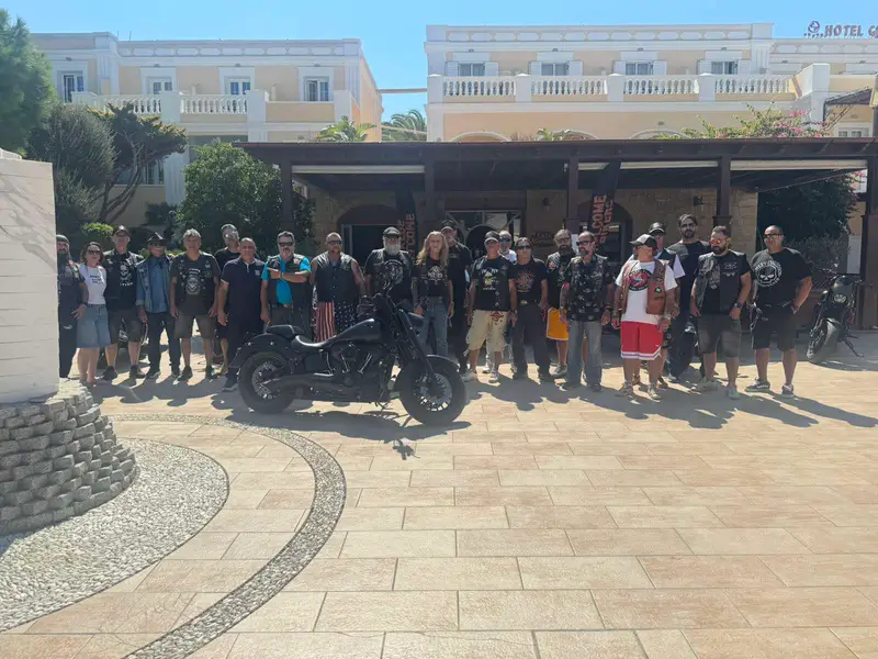 Λέρος: Ξεχωριστές εικόνες από την άφιξη της Harley Davidson Club Hellas