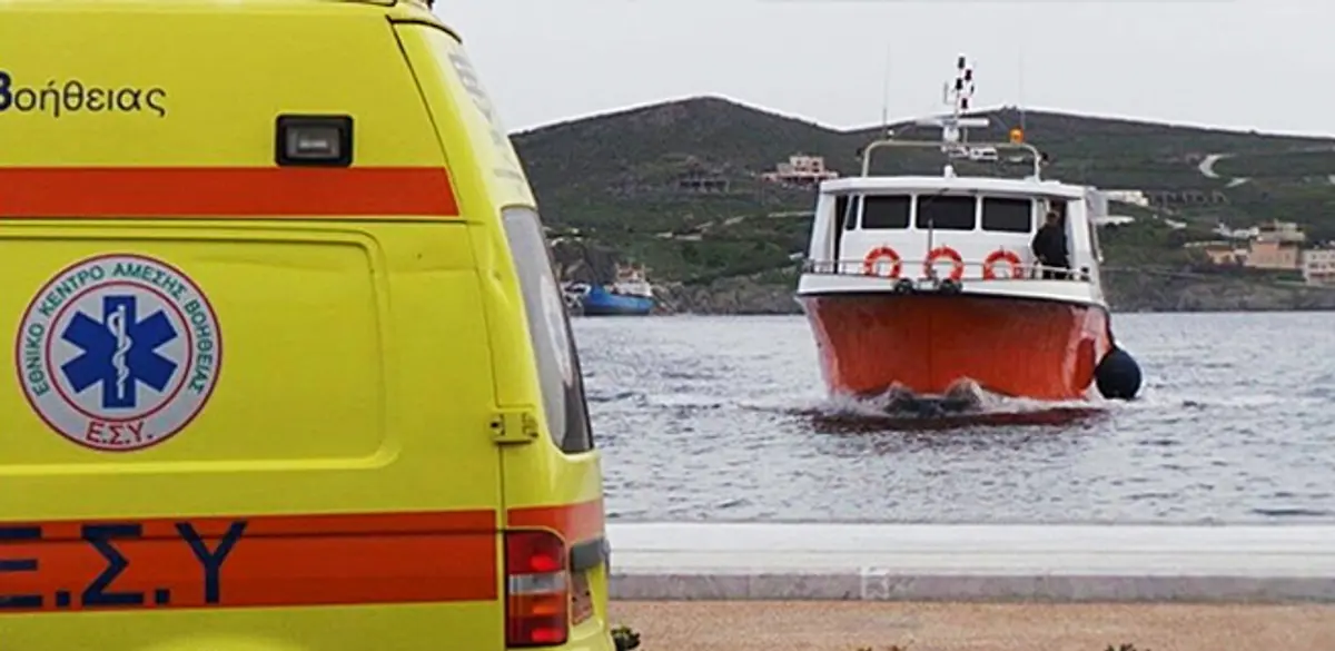 Διακομιδή 2χρονης στο Νοσοκομείο Λέρου