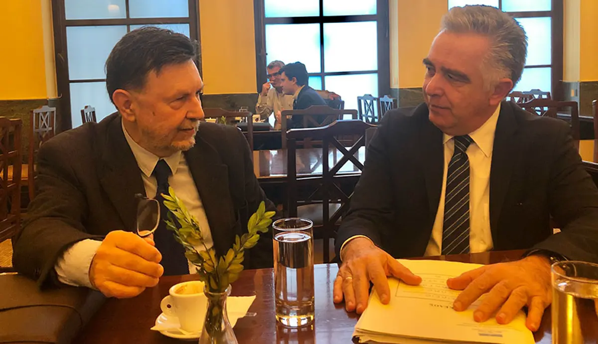 Συνάντηση Βασίλη Υψηλάντη με τον υφυπουργό Χωροταξίας και Περιβάλλοντος για το πρόβλημα εφαρμογής των δασικών χαρτών στα Δωδεκάνησα