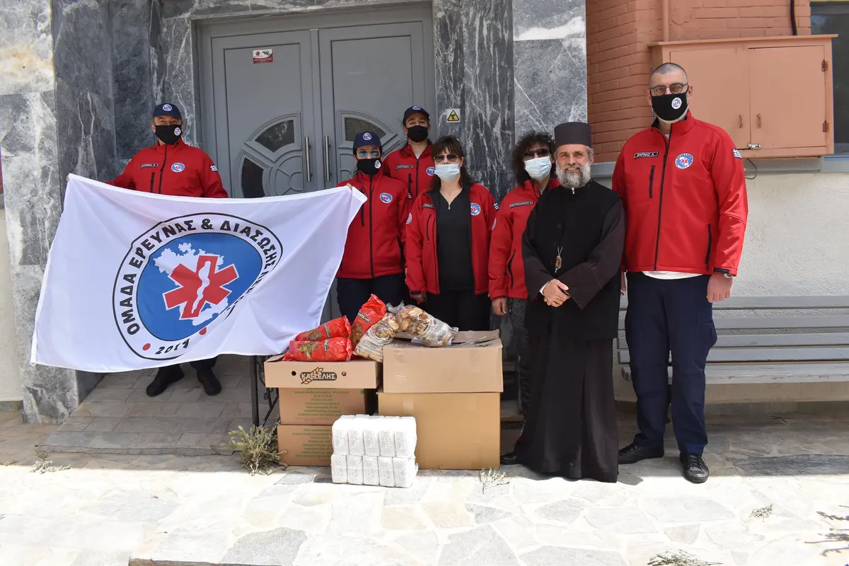 Λέρος: Επίσκεψη της Ομάδας Έρευνας και Διάσωσης στο Ισιδώρειο Εκκλησιαστικό Γηροκομείο