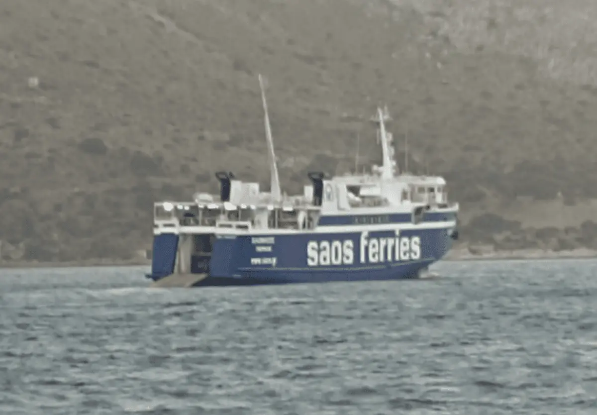 Νέα περιπέτεια του «ΣΑΟΝΗΣΟΣ». Αυτή τη φορά προσέκρουσε στο λιμάνι της Πάτμου!