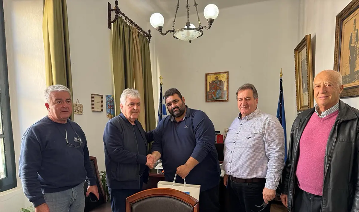 Τη Λέρο επισκέφθηκε ο πρόεδρος της “Φυτώριο ΑΕ” Μιχάλης Λουλούς