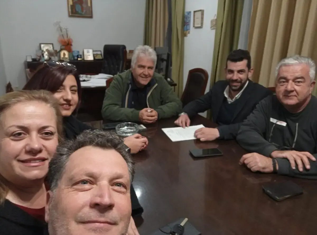 Συνάντηση του Συλλόγου Εθελοντών Αιμοδοτών με τον Δήμαρχο Λέρου