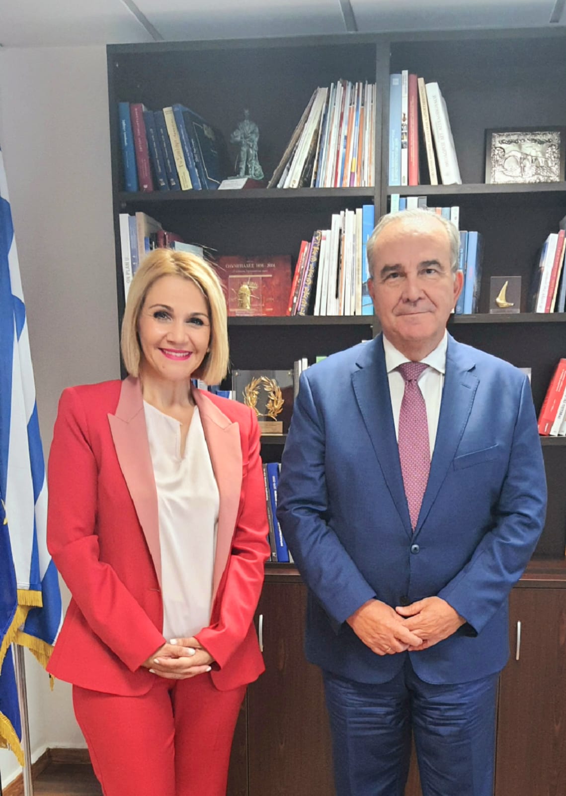 Συνάντηση Μίκας Ιατρίδη με τον Αναπληρωτή Υπουργό Ανάπτυξης, Νίκο Παπαθανάση