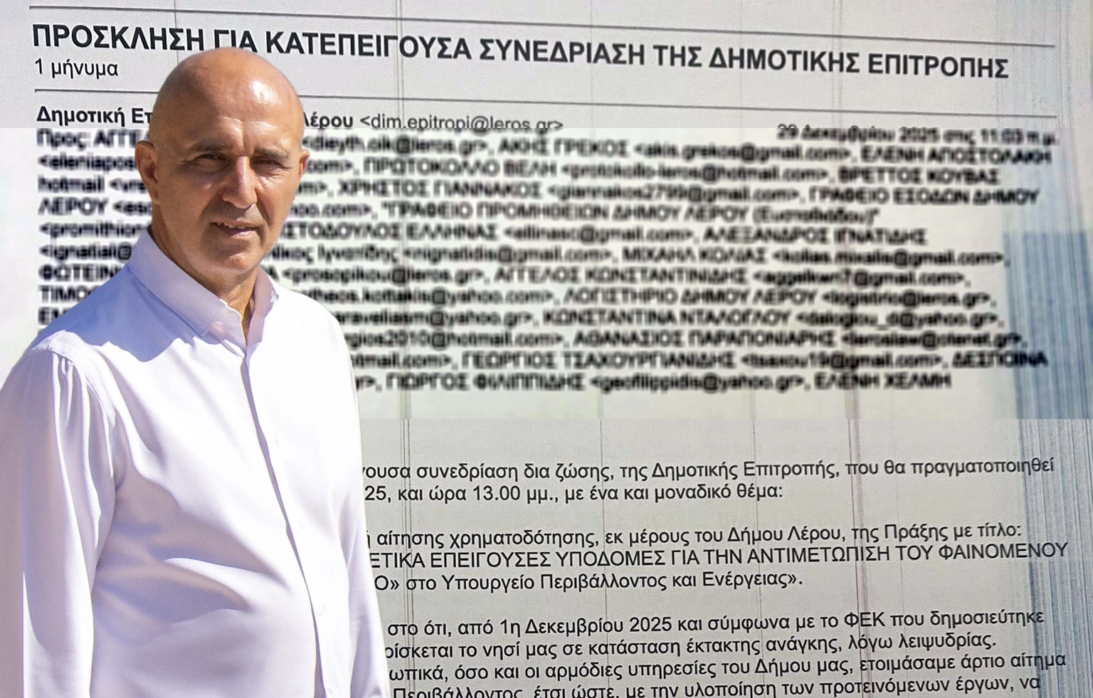 Λέρος: Σκληρή δήλωση Μιχάλη Κόλια για την έκτακτη συνεδρίαση και τις δηλώσεις που ακολούθησαν
