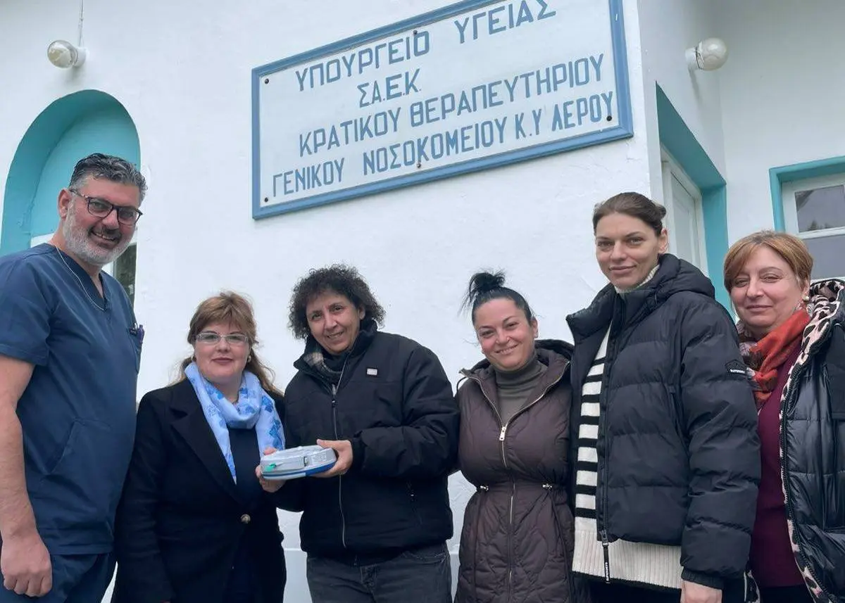 ΣΑΕΚ Λέρου: Αναβάθμιση εξοπλισμού ασφάλειας με πλήρως λειτουργικό AED