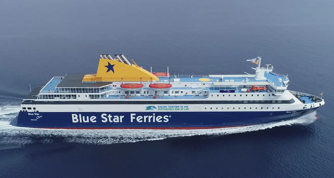 Το πλοίο Blue Star Chios / Φωτο: Blue Star Ferries