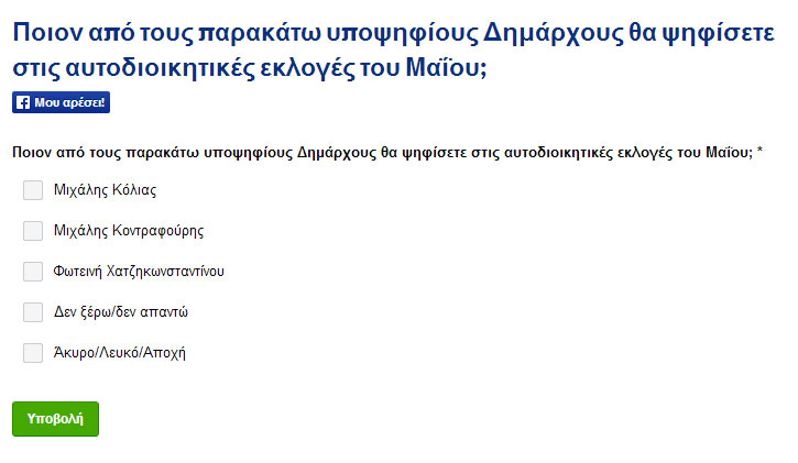 δημοσκόπηση LEROS