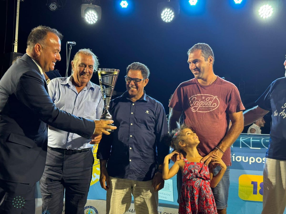 Στην τελετή λήξης της 23ης Aegean Regatta παρευρέθηκε ο Βουλευτής Δωδεκανήσου, Γιάννης Παππάς