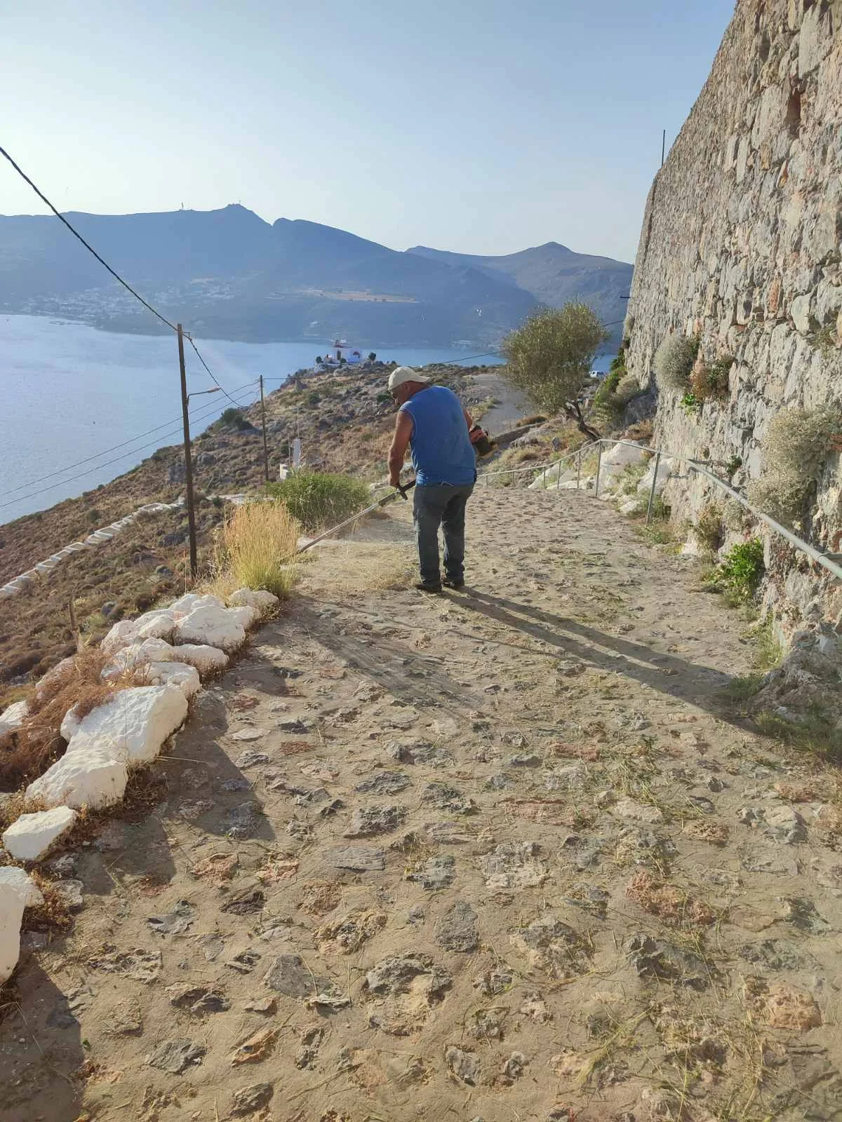 Λέρος: Συγκινητική εθελοντική προσφορά στο Κάστρο Παντελίου