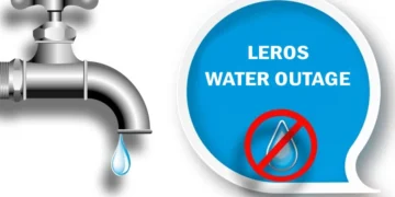 Leros: water supply cut on Friday 29 August – see affected areas