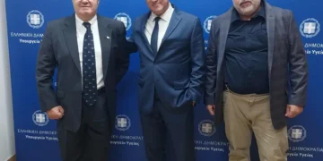 Λέρος: Συνάντηση Διοικητή του Νοσοκομείου με τον Υπουργό Υγείας παρουσία του Παντελή Μαραβέλια