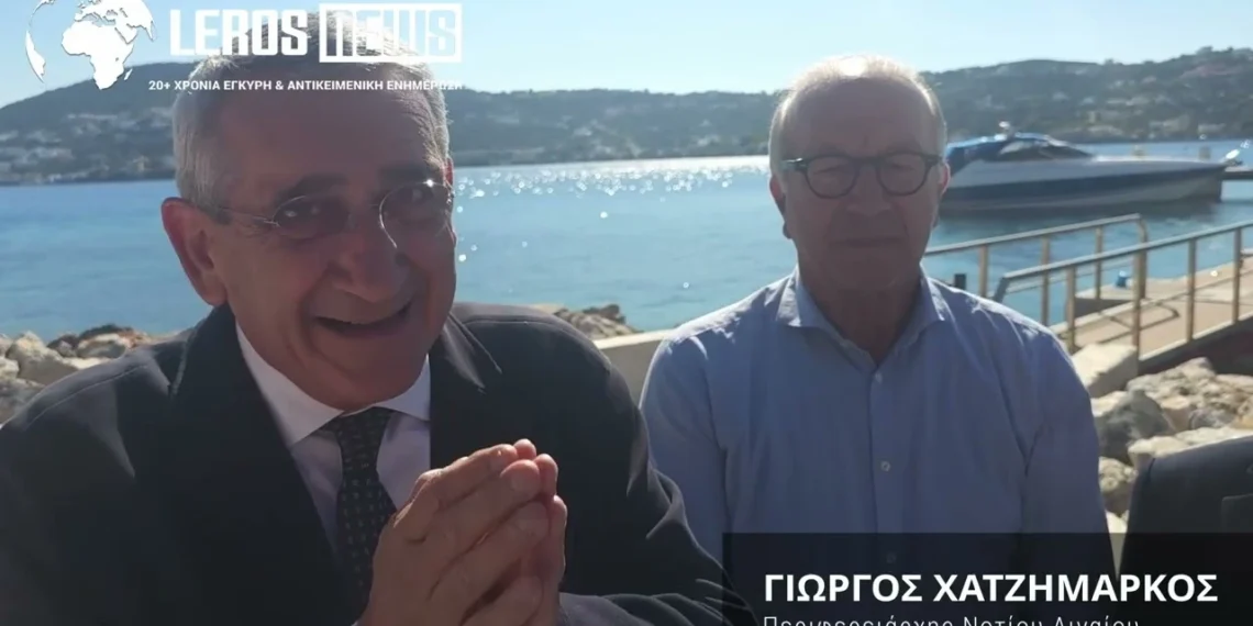 Λέρος: Επιθεώρηση έργων από τον Περιφερειάρχη Ν. Αιγαίου Γιώργο Χατζημάρκο