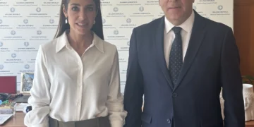 Συνάντηση του Μάνου Κόνσολα με την Υπουργό Κοινωνικής Συνοχής και Οικογένειας, κα. Μιχαηλίδου