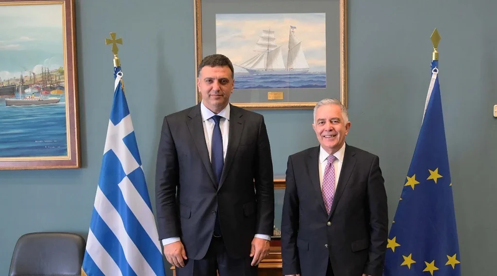 Συνάντηση του Βασίλη Α. Υψηλάντη με τον Υπουργό Ναυτιλίας Βασίλη Κικίλια