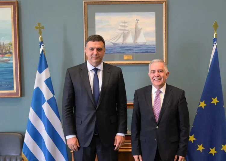 Συνάντηση του Βασίλη Α. Υψηλάντη με τον Υπουργό Ναυτιλίας Βασίλη Κικίλια