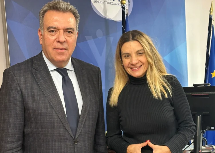 Προγράμματα κατάρτισης και οι εργατικές κατοικίες στα Δωδεκάνησα, στο επίκεντρο της συνάντησης του Μάνου Κόνσολα με τη Διοικήτρια της ΔΥΠΑ, κα. Χορμόβα