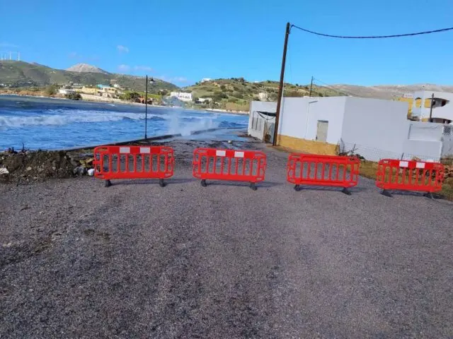 Λέρος – Προσοχή: Κλειστός ο παραλιακός δρόμος Γούρνας – Αγίου Κωνσταντίνου – Γερμανού