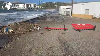 Λέρος: Επικίνδυνες καθιζήσεις και διαβρώσεις στο οδικό δίκτυο της Λέρου λόγω των ισχυρών ανέμων