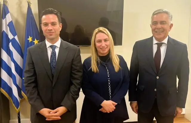 Συνάντηση του Βασίλη Α. Υψηλάντη με τη Γενική Γραμματέα Δημόσιας Περιουσίας Αντιγόνη Γιαννακάκη