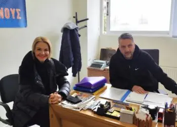 Συνάντηση της Μίκας Ιατρίδη με τον Πρόεδρο του ΕΚΡ, Παναγιώτη Εγγλέζο